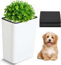 Dog Poop Trash Can Outside 3.96 Gal Plant Styled Waste Bin - Discreet