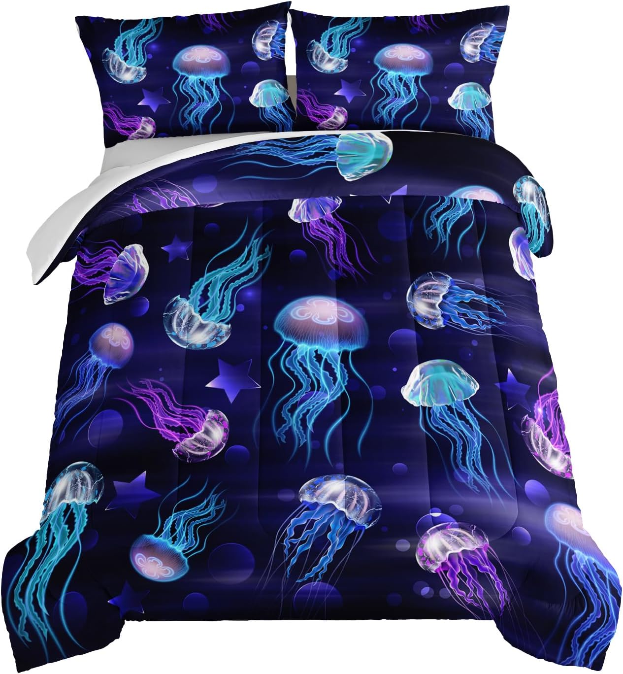 HOSIMA Fantasy Purple Bedding Comforter Set for Dreamy Rooms