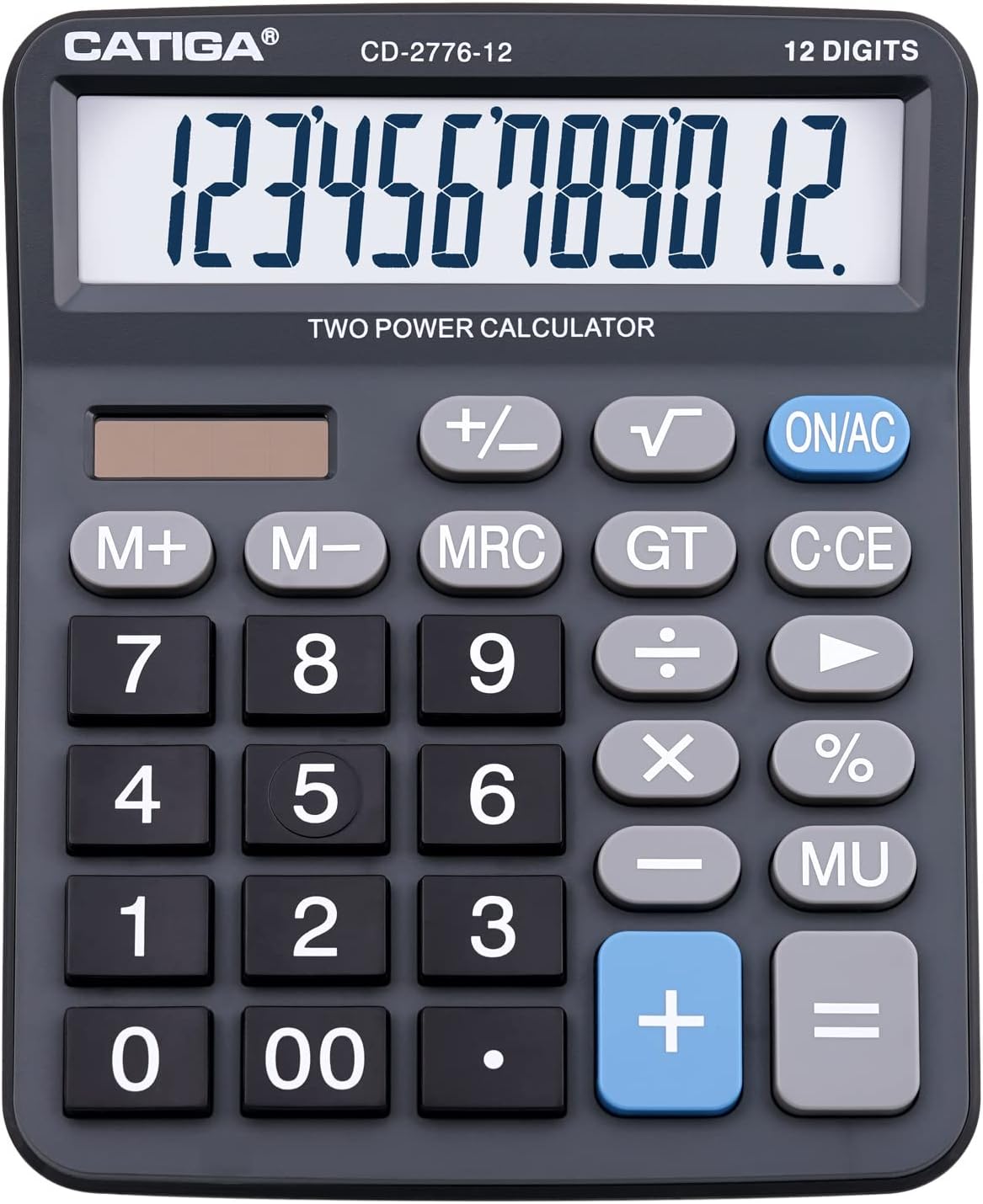 CATIGA Large Desktop Calculator - 5-Inch LCD Screen, Giant Buttons