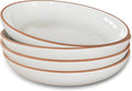 Mora Ceramic Large Pasta Bowls Set of 4 - 30oz Dinnerware