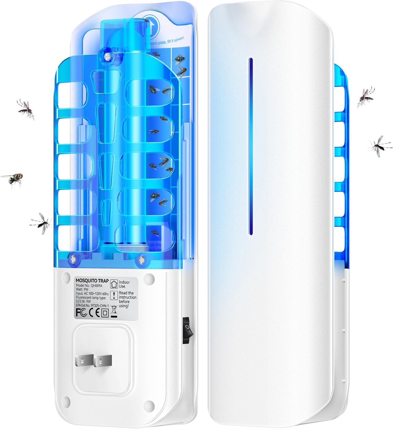 Flying Insect Trap Plug in Mosquito Bug Zapper for Home Use