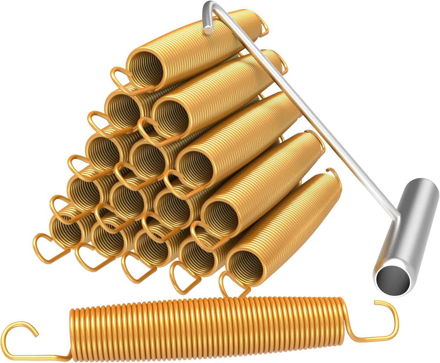 Replacement Trampoline Springs 3.5 to 7 in with T-Hooks