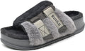 KuaiLu Women's Orthotic Fuzzy Slippers with Arch Support - Cozy Shoes