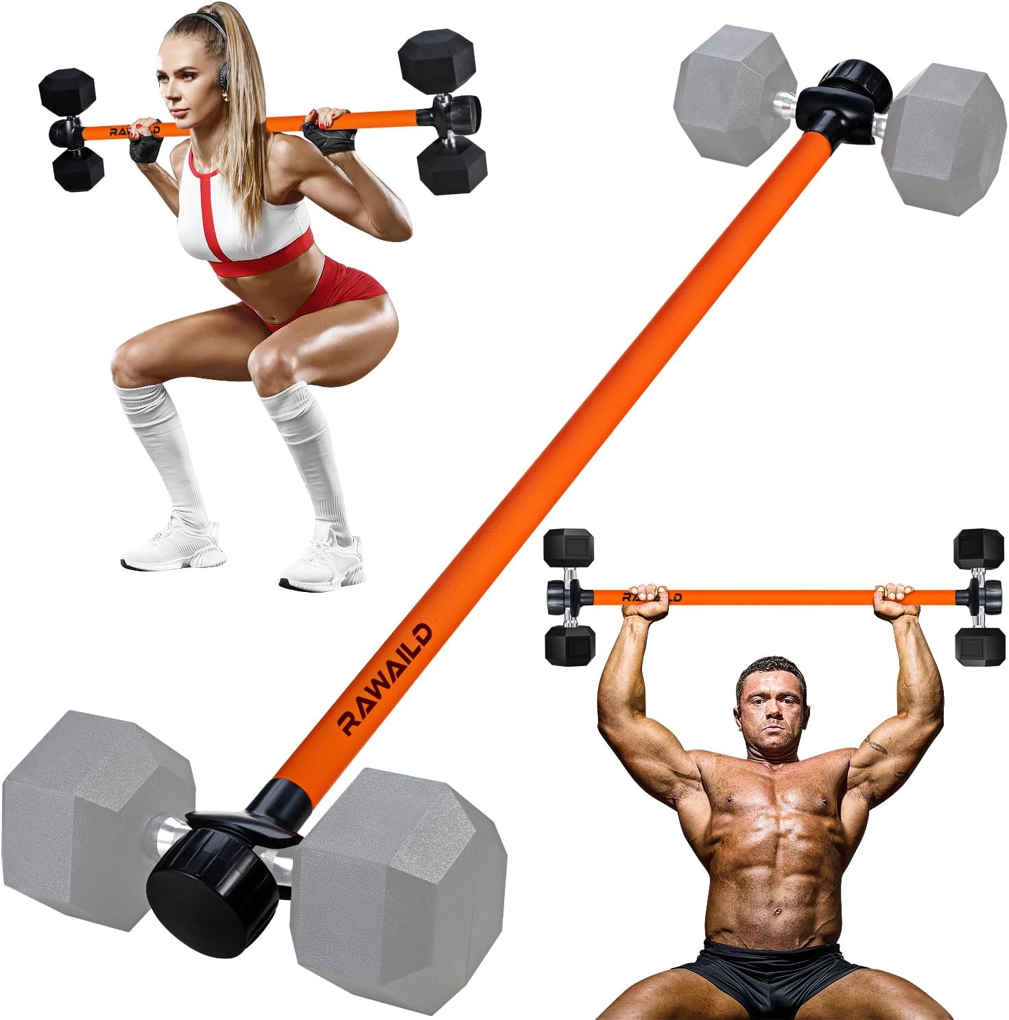 Rawaild Dumbbell Converter for Versatile Home Gym Workouts