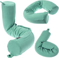 Twist Memory Foam Travel Pillow for Airplanes - Adjustable Neck