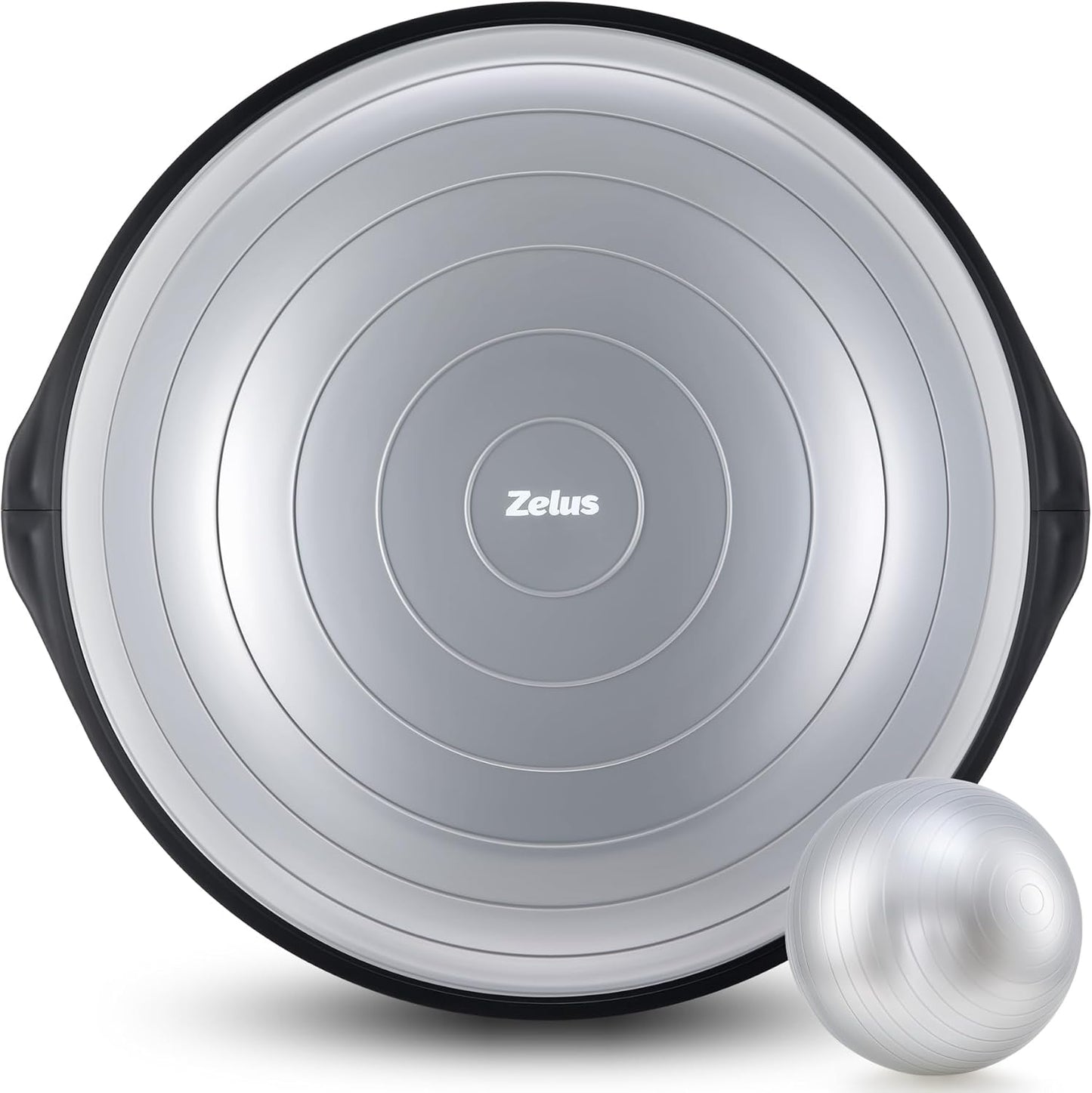ZELUS 25in. Half Exercise Ball | 1500lb Inflatable Balance Trainer