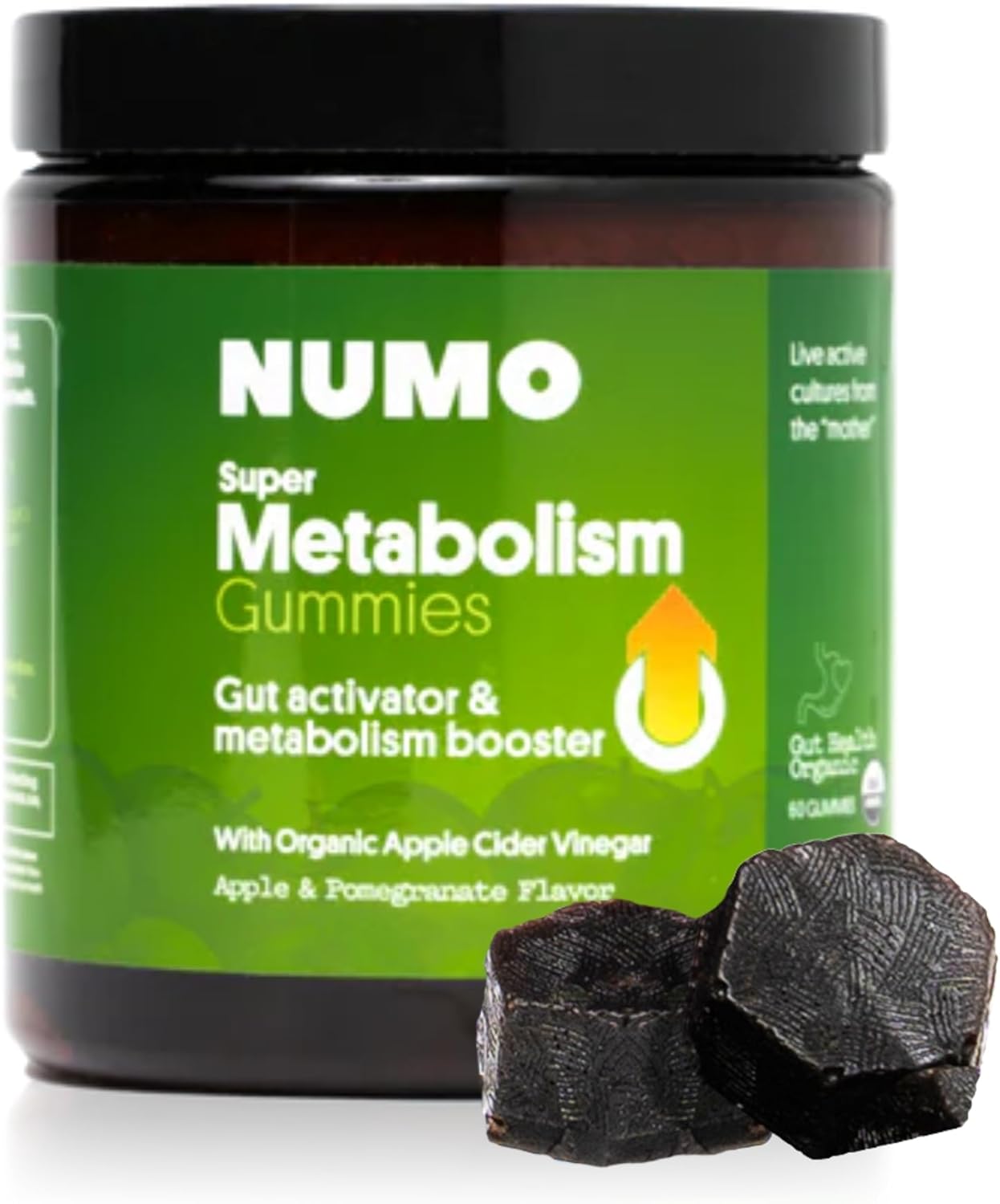 Numo ACV Gummies - 3X Acetic Acid Boost - Probiotics & MCT Oil