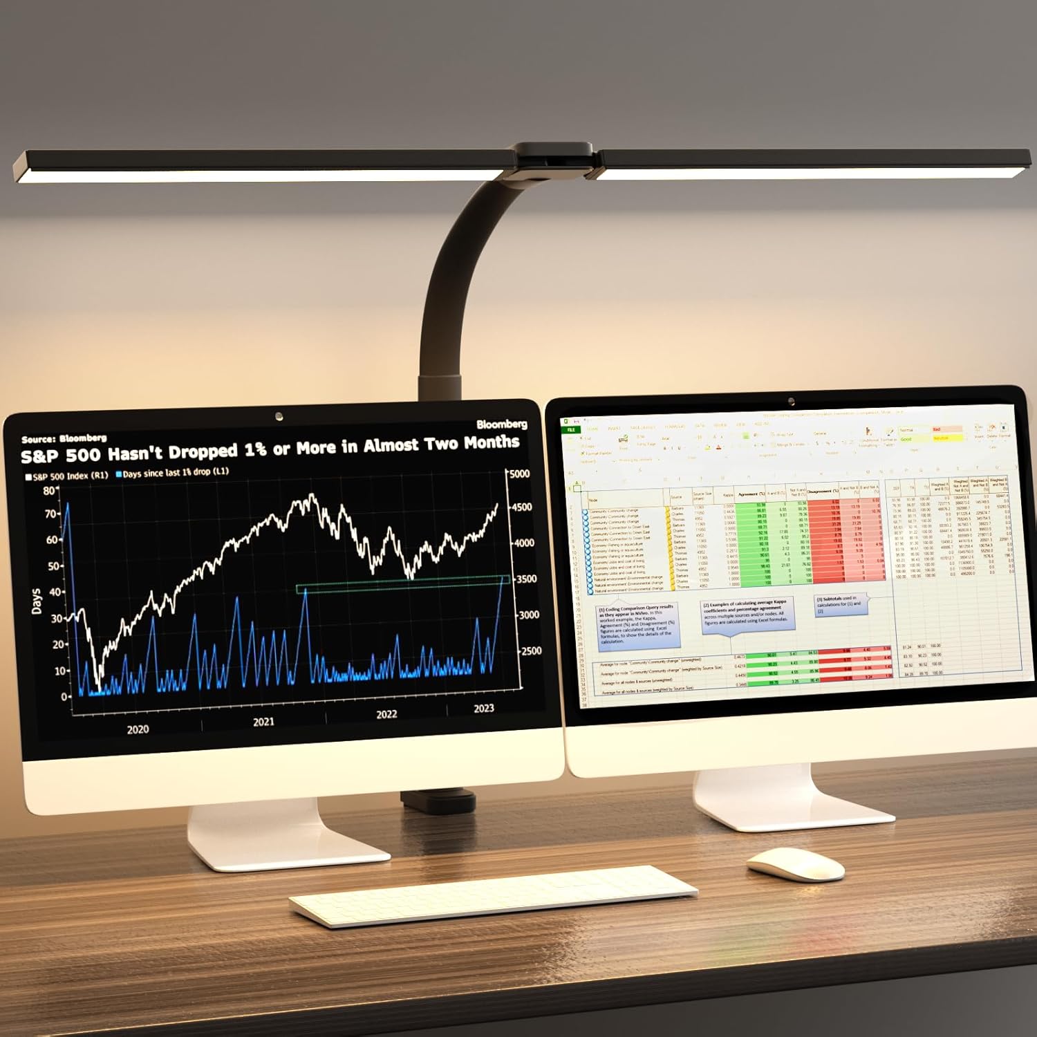 SKYLEO Architect Desk Lamp: Eye-Caring Clamp Light