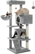 Cat Tree for Large Cats with Super Large Top Perch - 56.3 in Tower