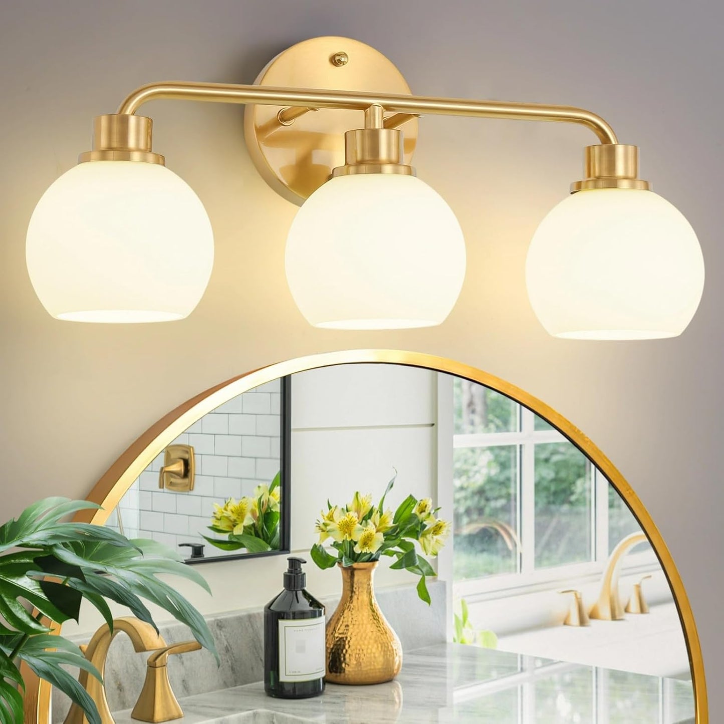 Stunning Gold Vanity Light Fixtures for Modern Bathrooms and More