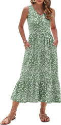 AUSELILY Womens Maxi Dress 2025 Sleeveless Summer Dresses