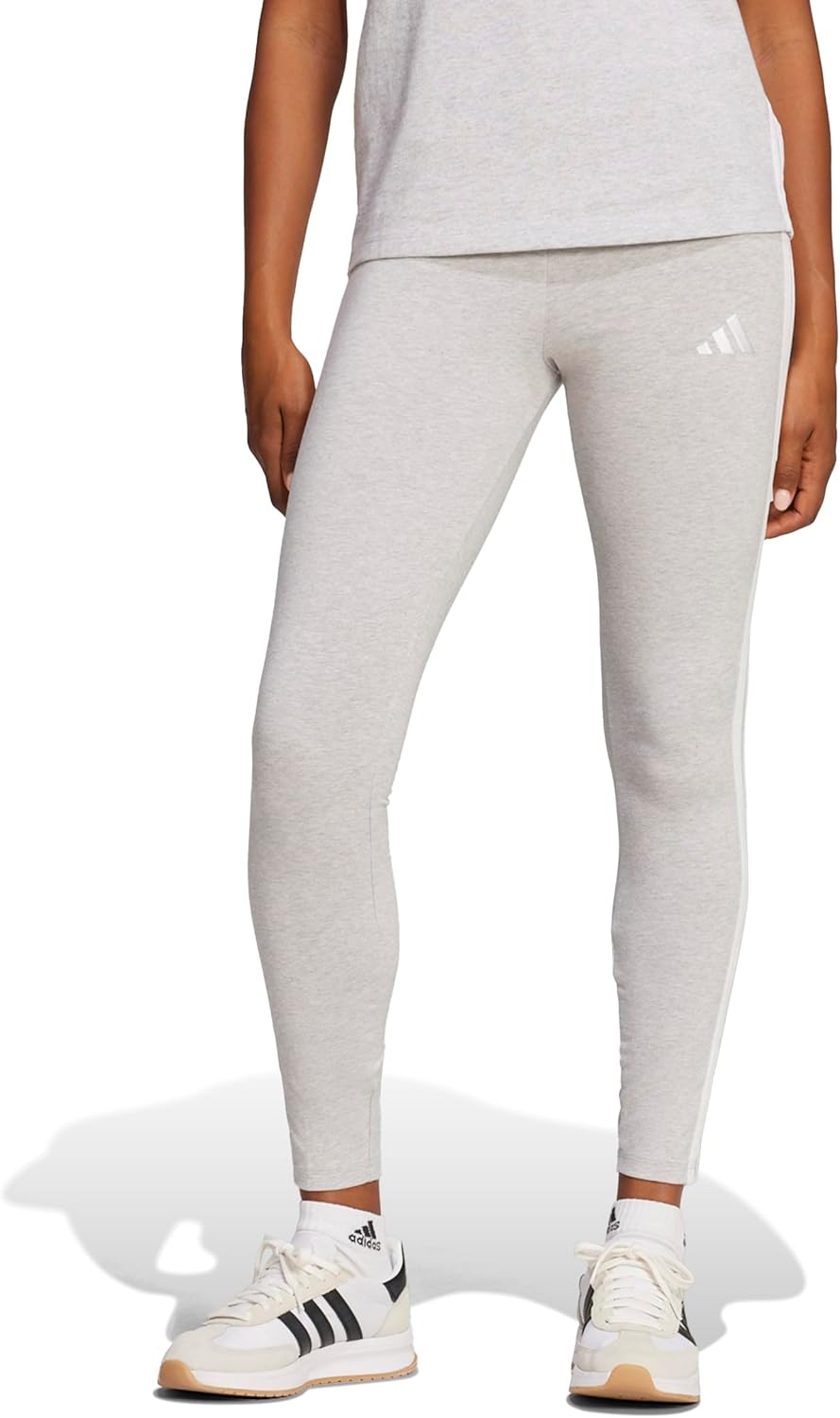 adidas Women's Essentials 3-Stripes Cotton Leggings for Comfort