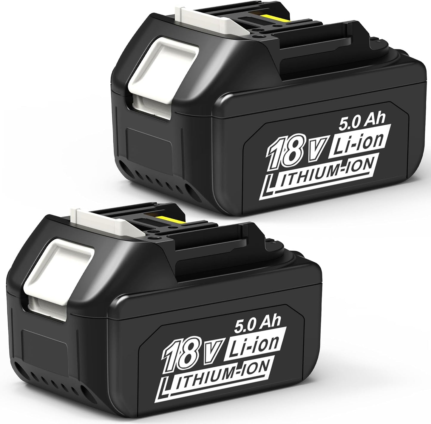 2 Packs 5.0Ah 18V Battery Replacement for Makita Power Tools