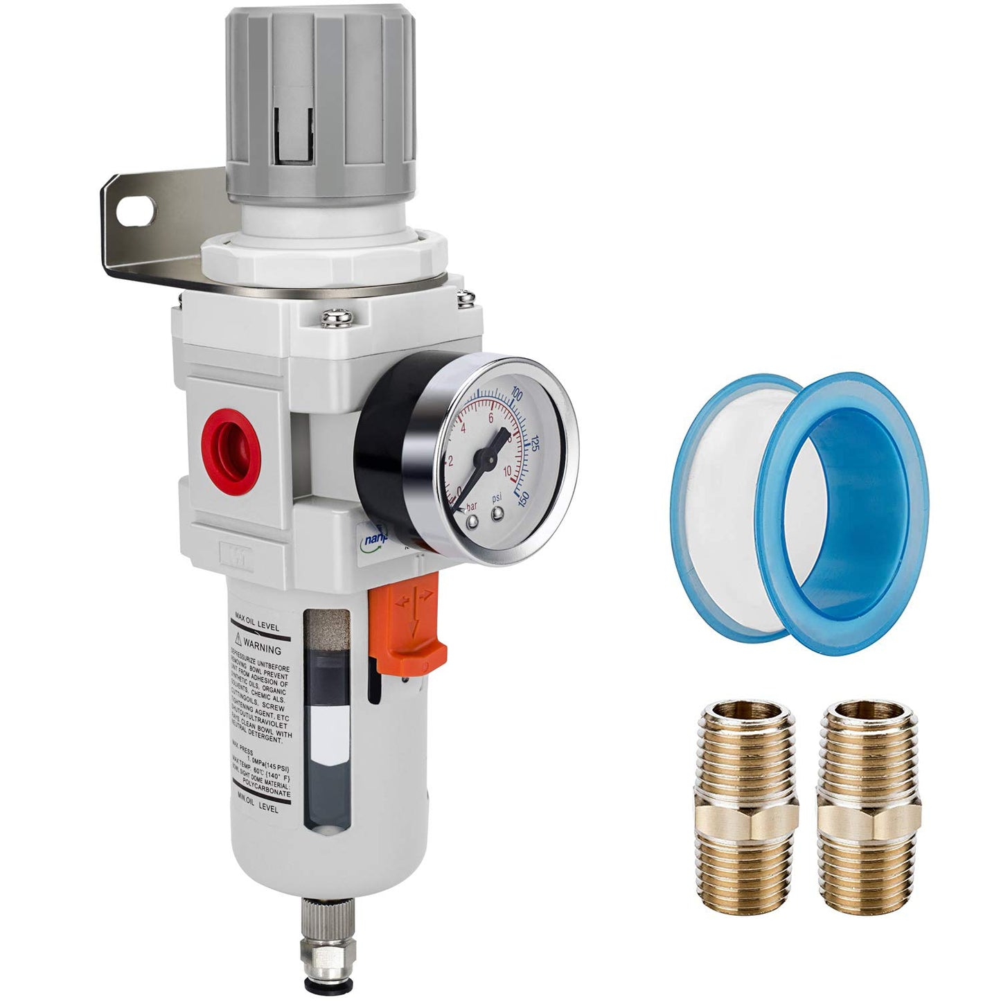 NANPU 3/4in NPT Compressed Air Filter Regulator Combo Review