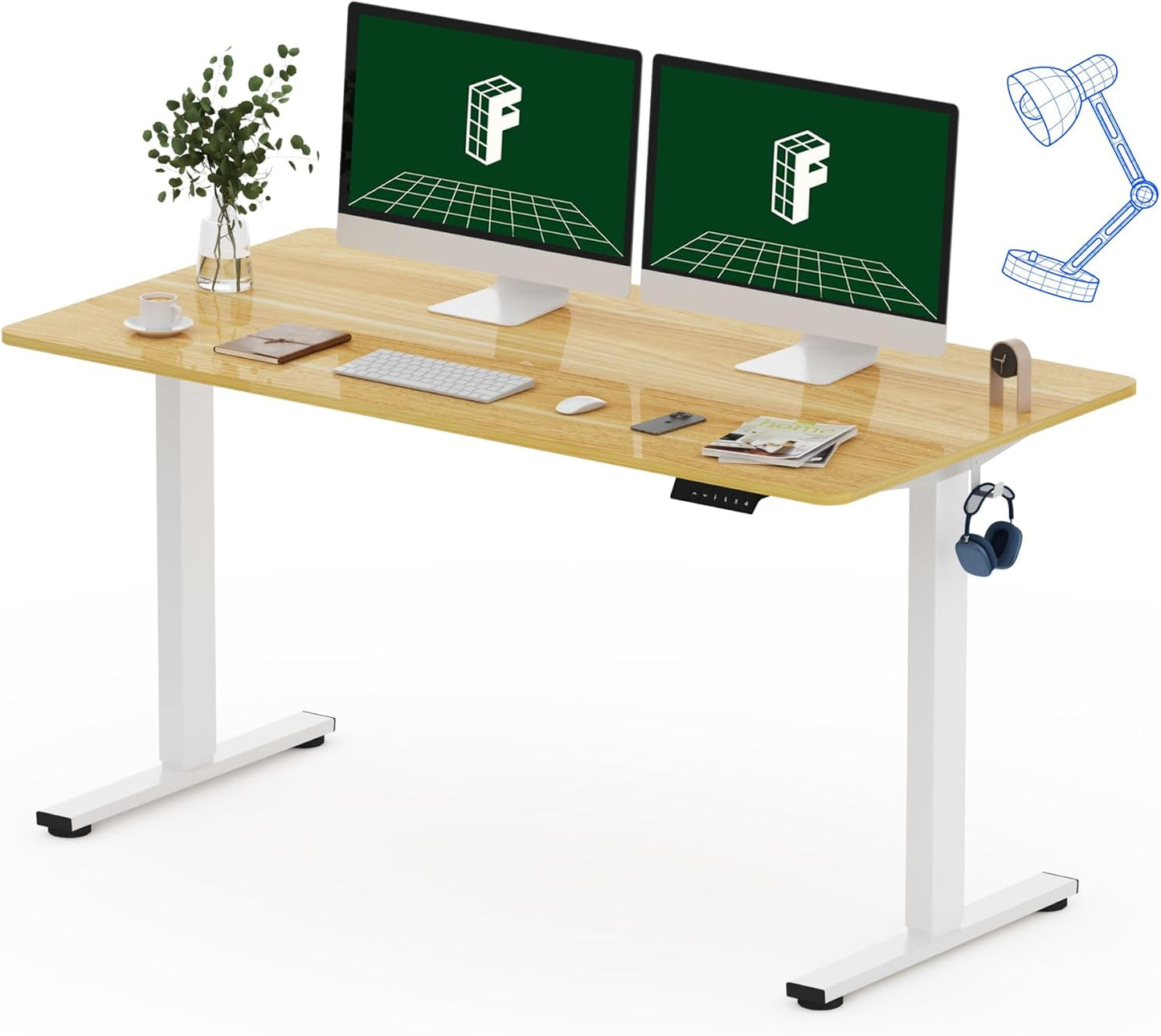 FLEXISPOT One-Piece Electric Standing Desk for Comfort and Style