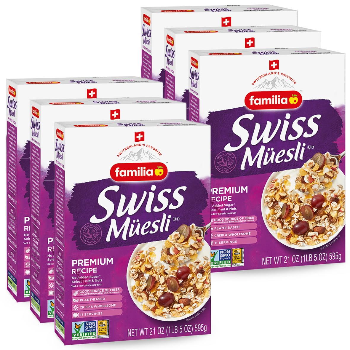 Familia Swiss Muesli Cereal - Premium Recipe with No Sugar