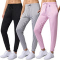 3-Pack Women's Dry-Fit Active Joggers - Lightweight Comfort