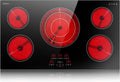 Karinear Electric Cooktop 36 in - 5-Burner Ceramic Cooktop