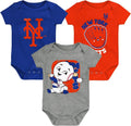 MLB Newborn & Infants 0-24 Months 3-Piece Onesie Romper Set - Soft