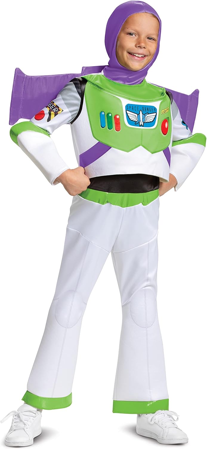 Disney Pixar Buzz Lightyear Deluxe Boys' Costume for Kids