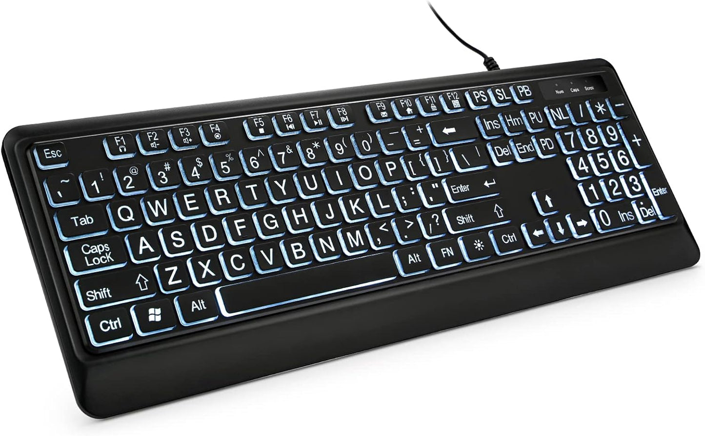 Quiet Backlit Keyboard for Easy Typing