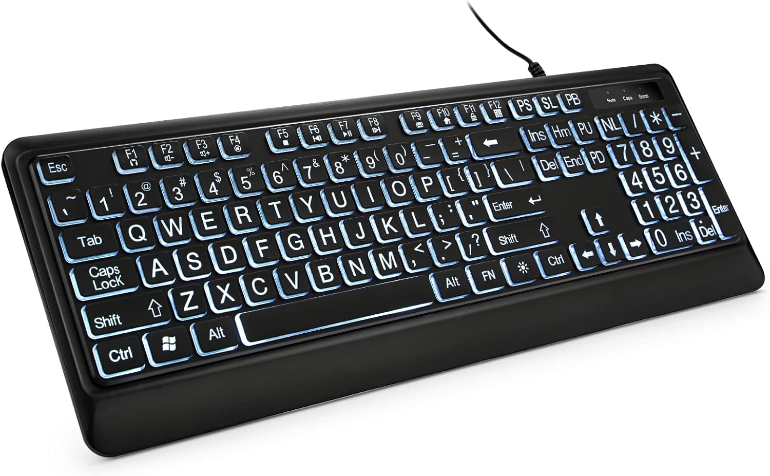Quiet Backlit Keyboard for Easy Typing