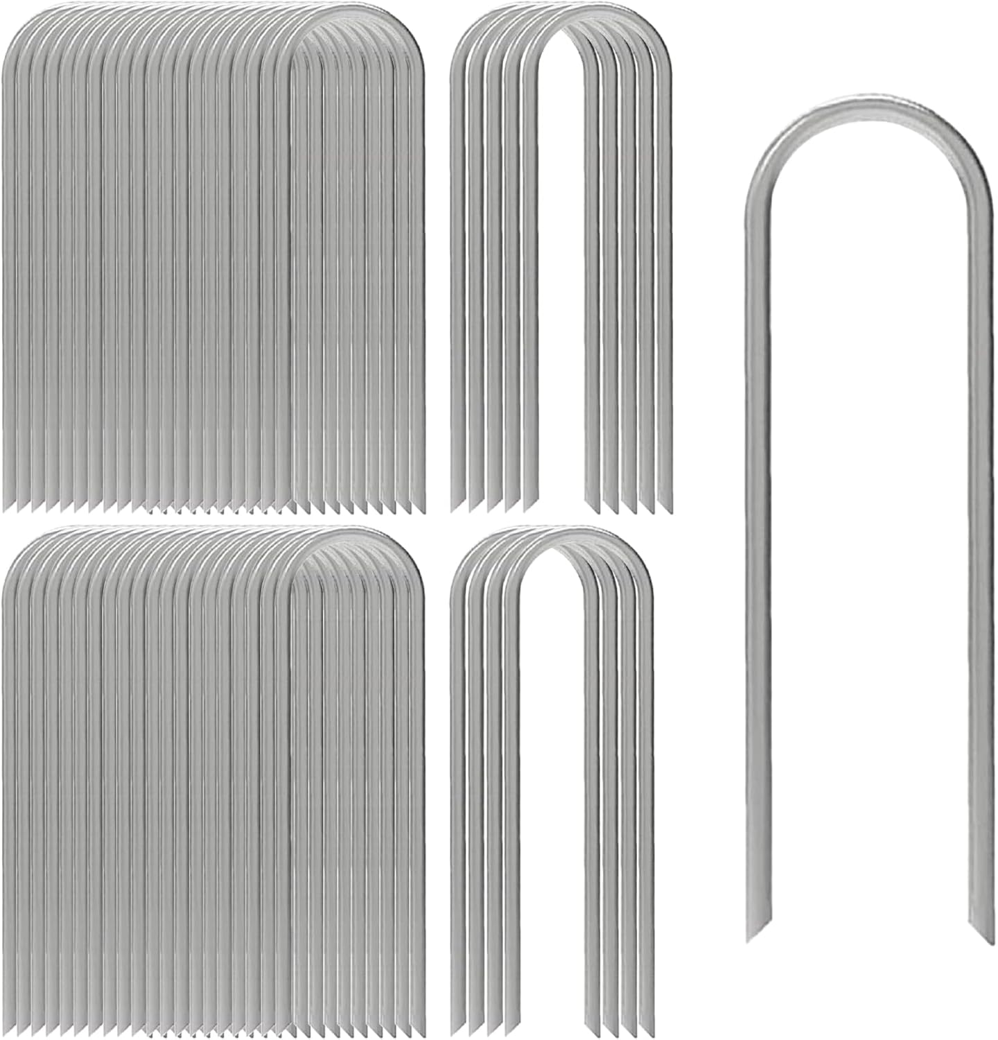 Galvanized Garden Stakes: Secure & Versatile 50PCS