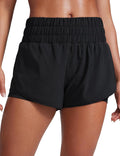 High Waisted Running Shorts 3 in Split - Breathable Pocketed Shorts