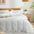 JELLYMONI Cotton Duvet Cover Oversized King Size - Soft Washed Cotton