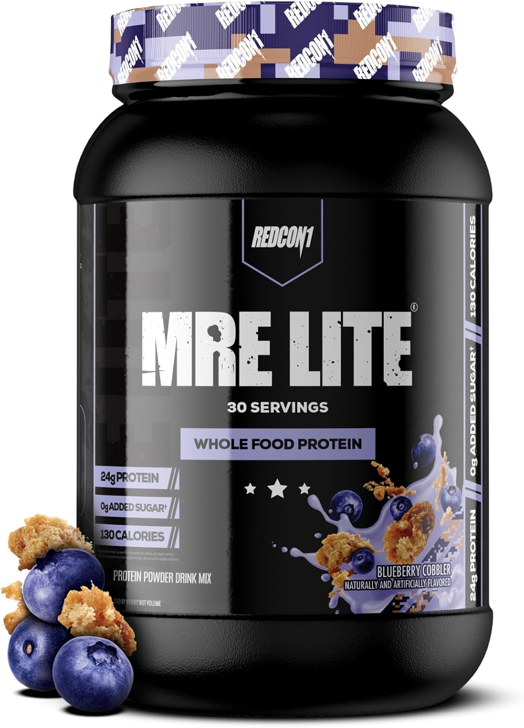 REDCON1 MRE Lite Whole Food Protein Powder - Blueberry Cobbler