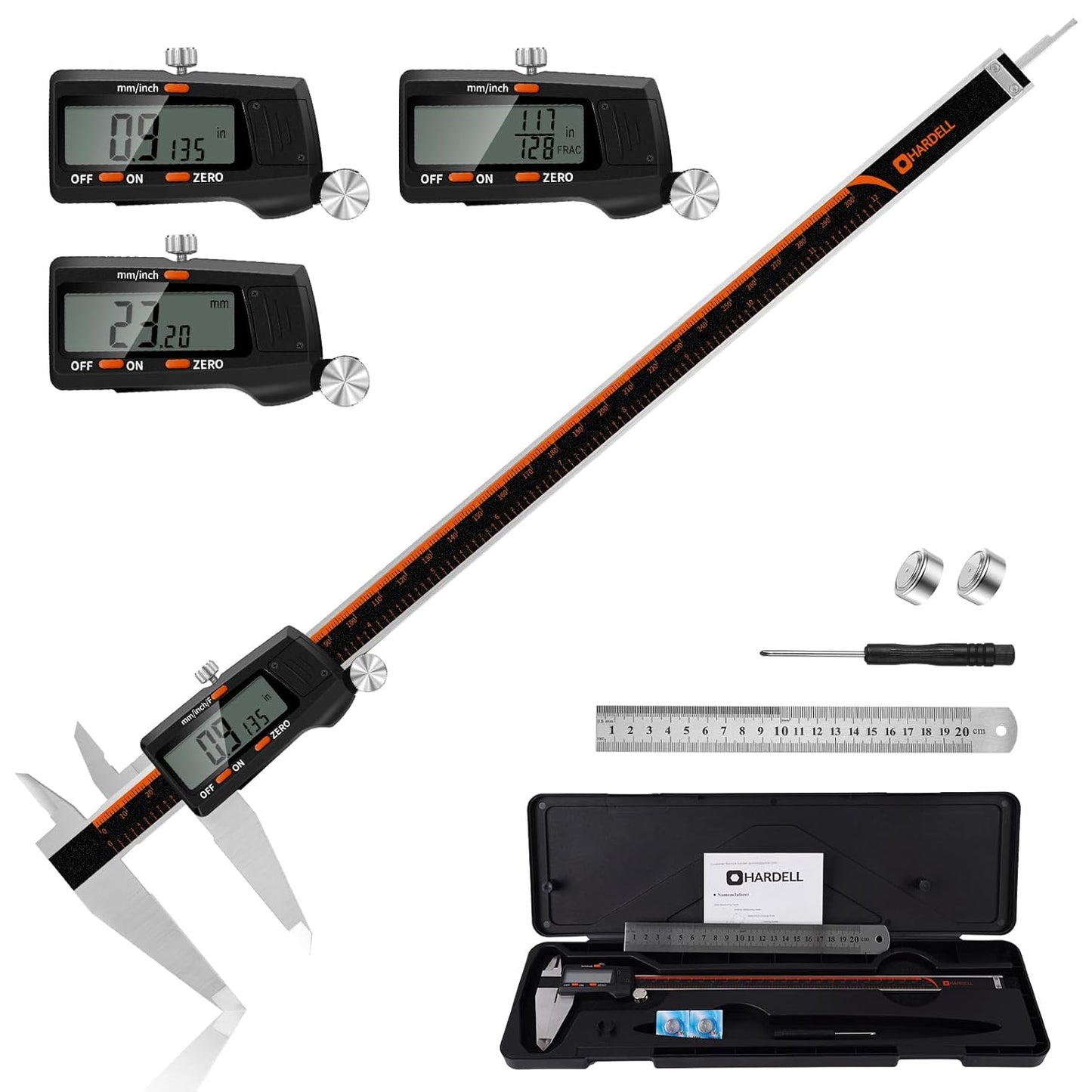 Digital Caliper 12 Inch with Large LCD Screen for Precision