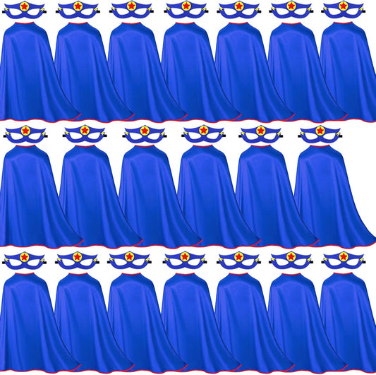 Superhero Capes for Kids Bulk 20 Pack for Dress-up Fun