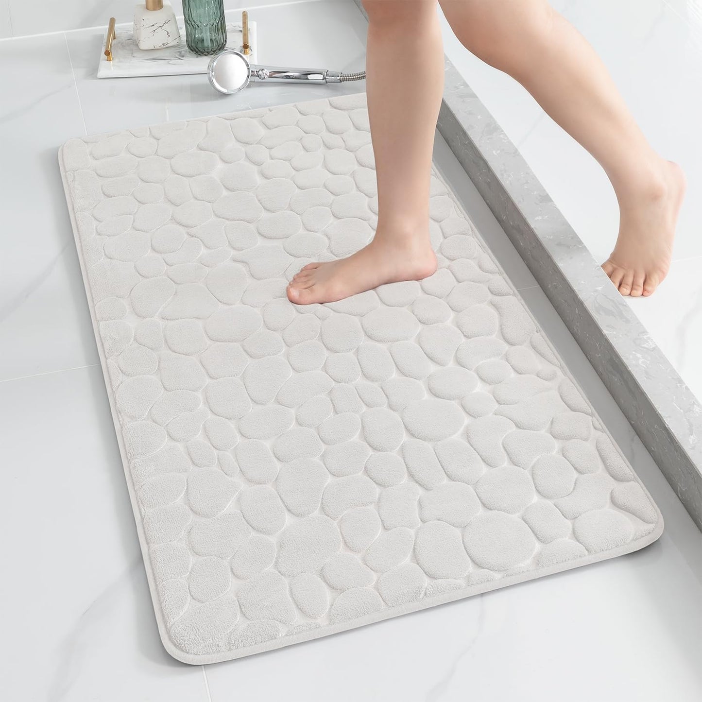 YIHOUSE Memory Foam Runner Rug for Bathroom and Hallway Use