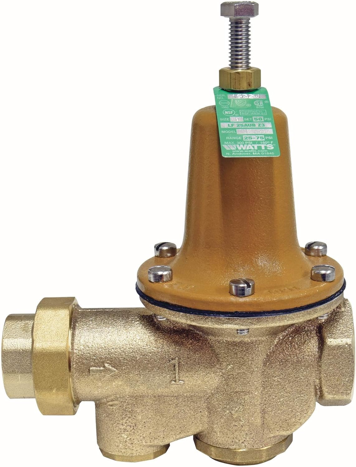 Watts LF25AUB-Z3 1in Lead-Free Water Pressure Reducing Valve