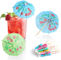 Tropical Cocktail Umbrella Picks Set - 144PCS