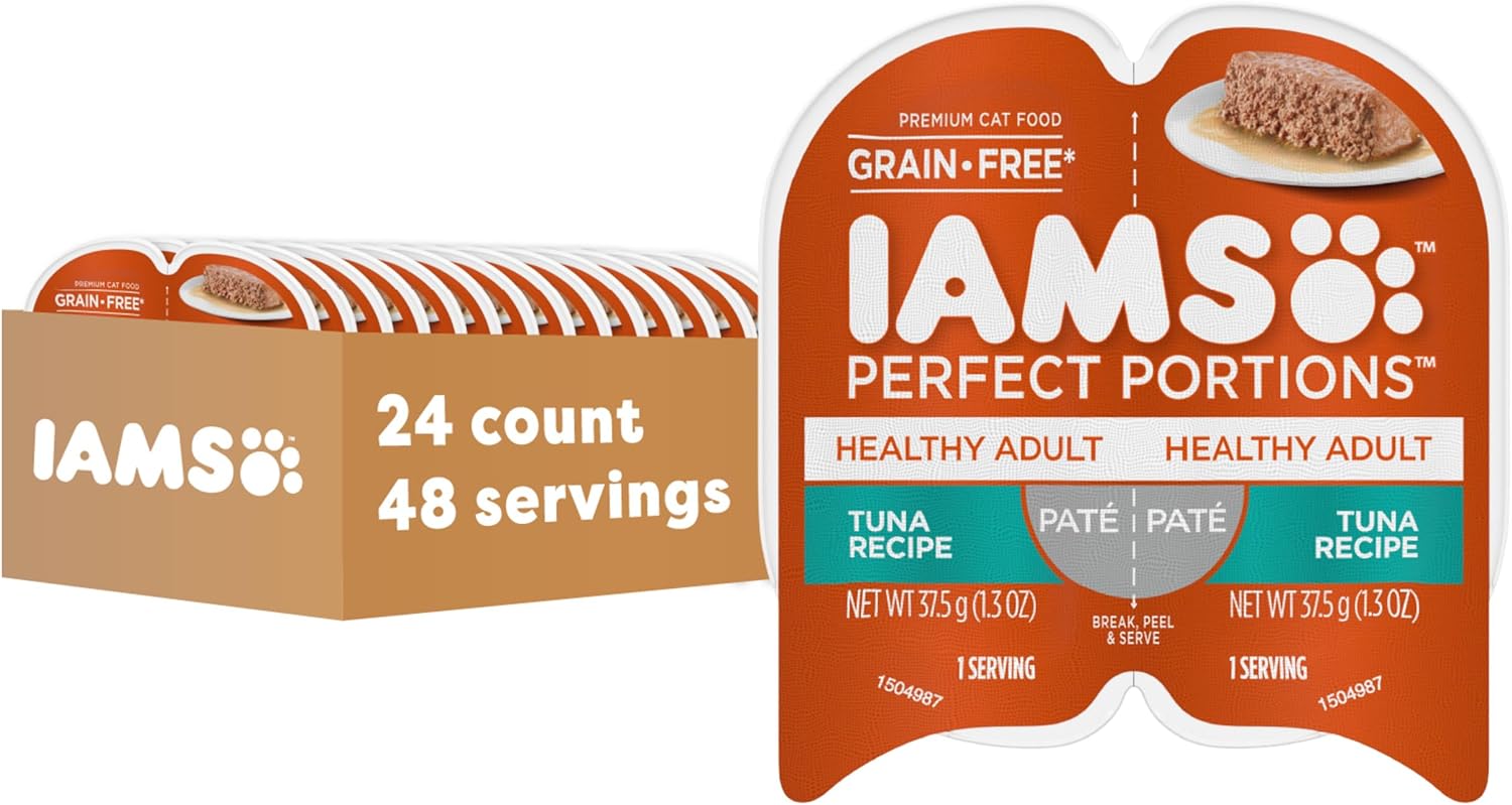IAMS Perfect Portions Healthy Adult Grain Free Wet Cat Food Pate
