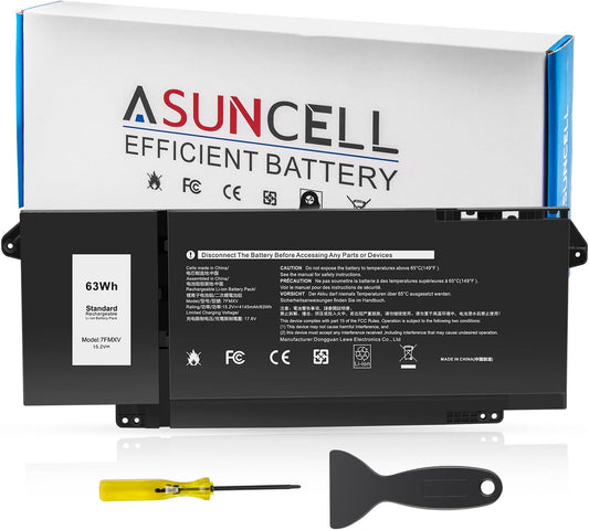 ASUNCELL 15.2V 63Wh Laptop Battery Replacement for Dell Models