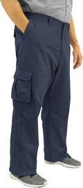 Big & Tall Men's Cotton Cargo Pants with Expandable Waist (Style DQGK)