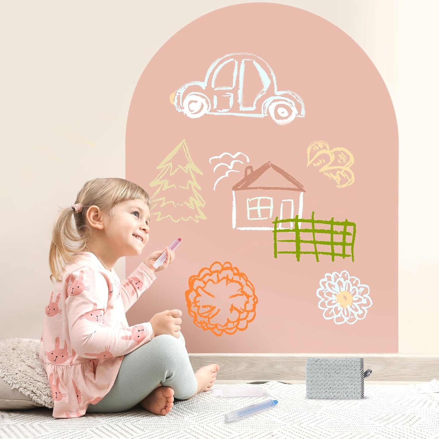Magnetic Arch Wall Decal for Kids - Fun and Functional Decor