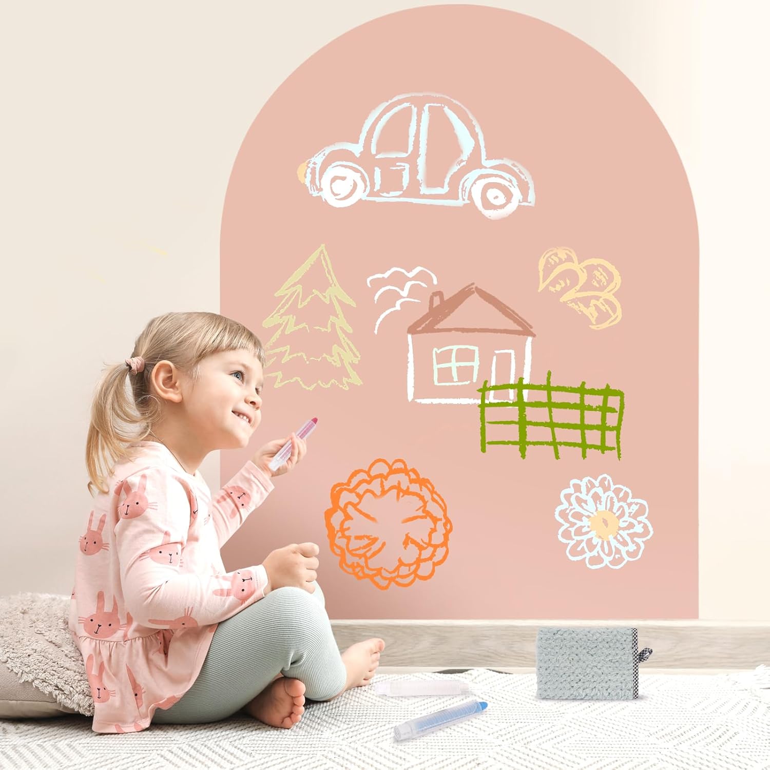 Magnetic Arch Wall Decal for Kids - Fun and Functional Decor