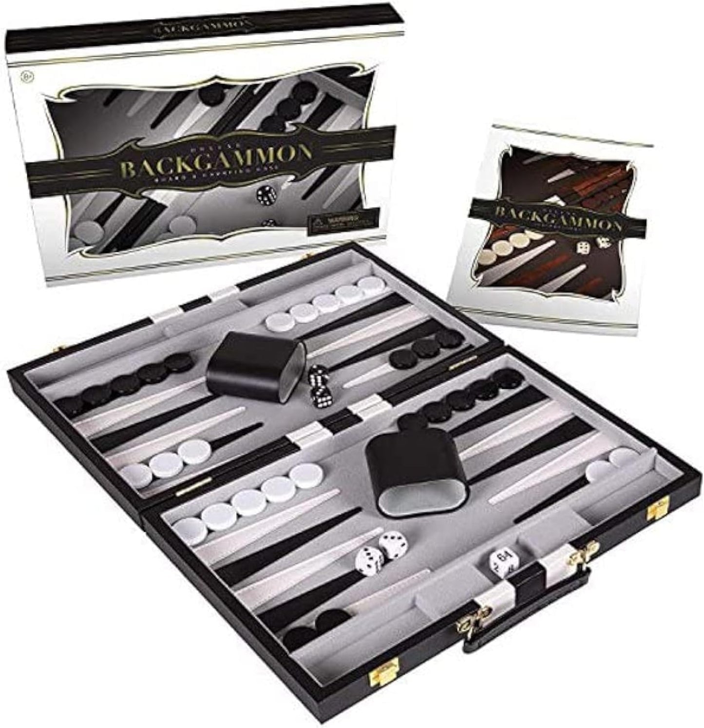 Backgammon Set 18 inch - Classic Board Game for All Ages