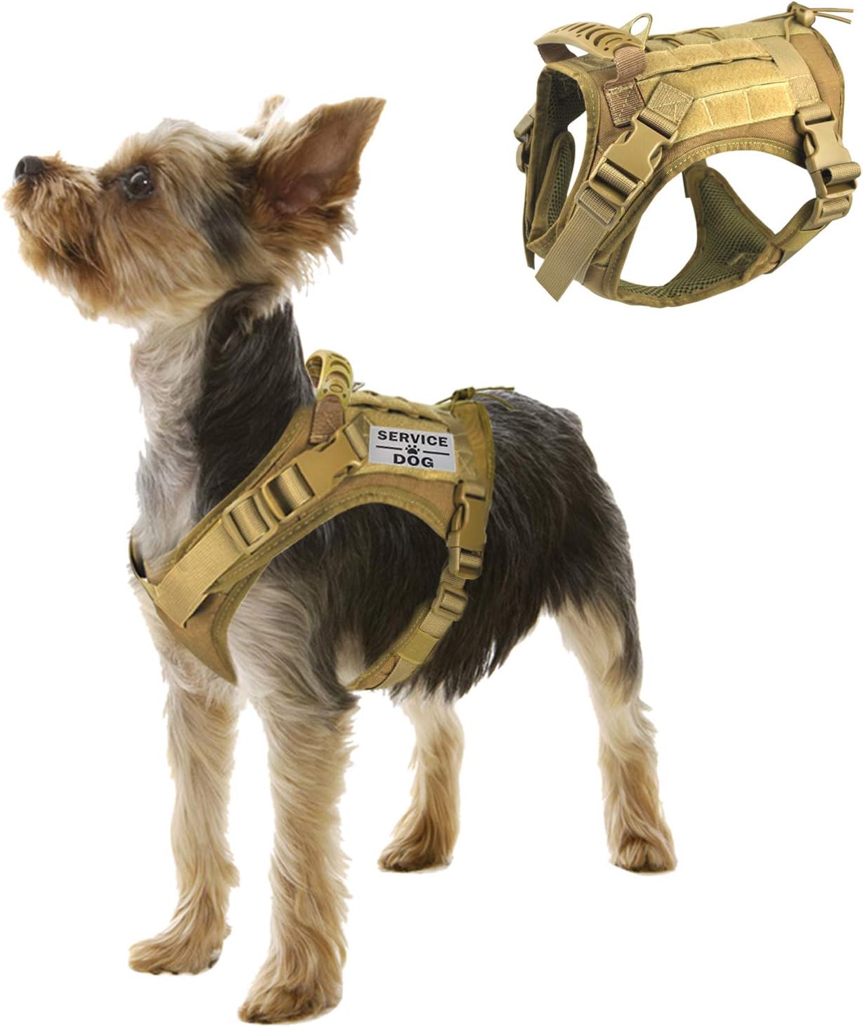 Tactical Service Dog Vest Harness for Medium Large Dogs