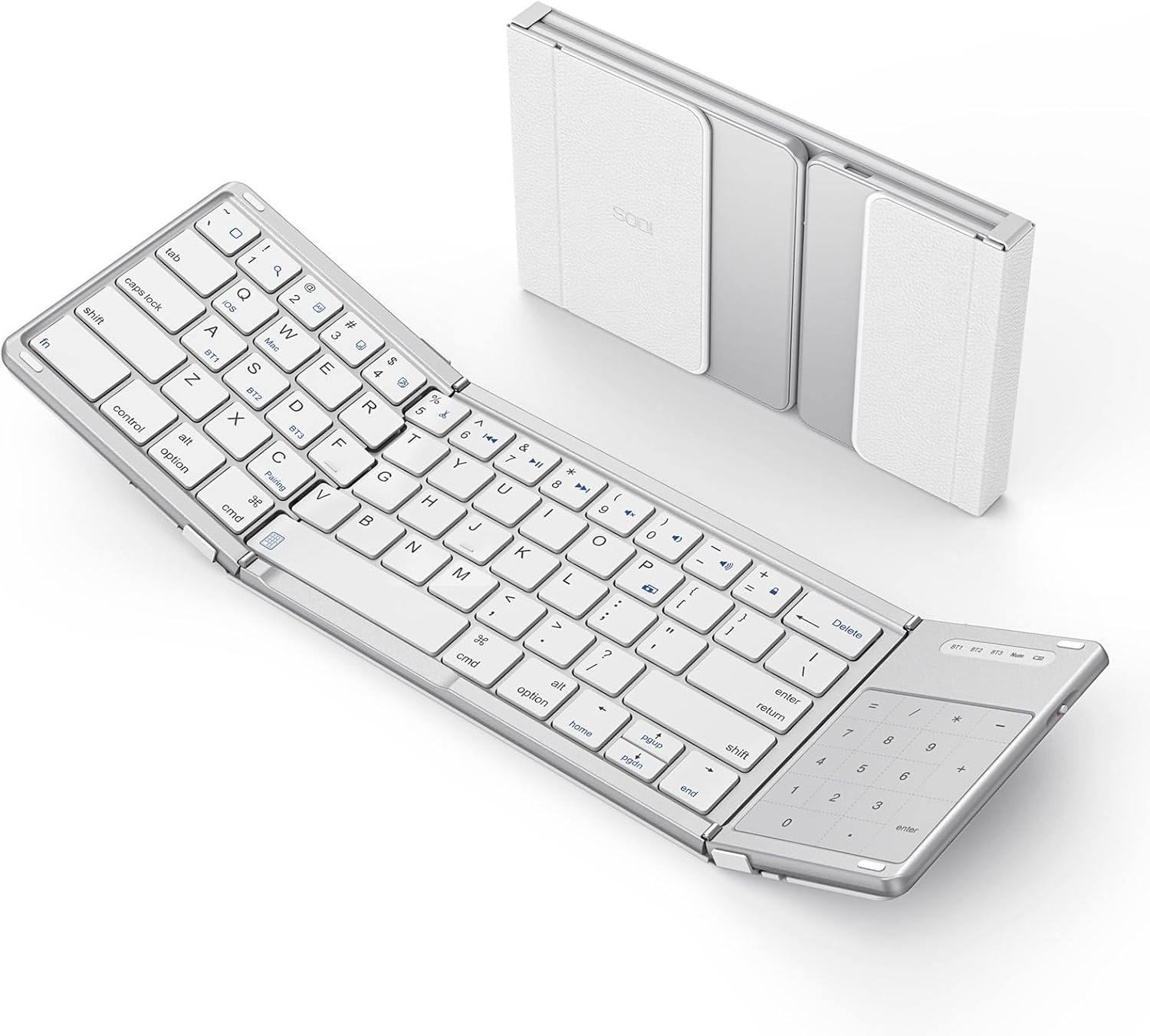 SODI Bi-Folding Wireless Keyboard: Portable Touchpad
