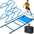 Speed and Agility Training Equipment - Adjustable Hurdles & Ladder