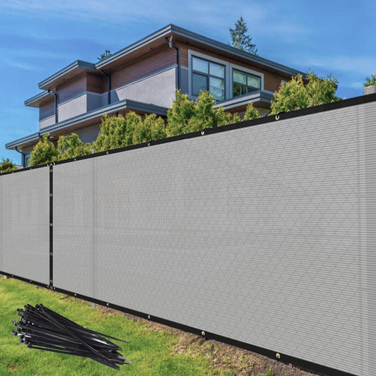 TANG 4' x 100' Grey Privacy Screen: Heavy Duty & Durable