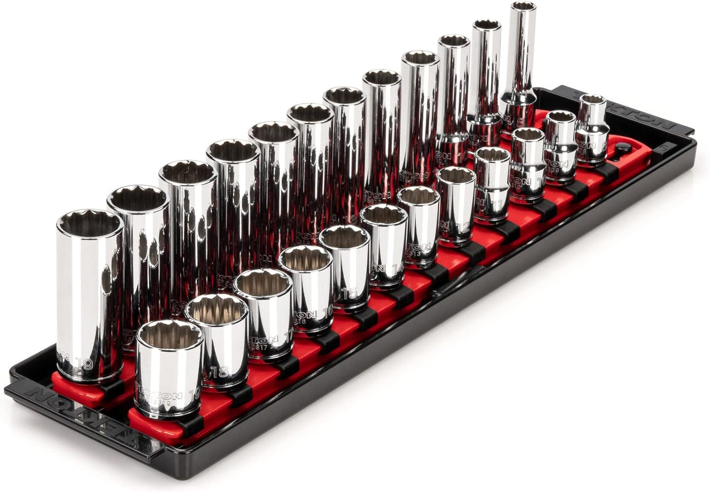 TEKTON 3/8 Inch Drive Socket Set: 24-Piece Metric Tool Kit