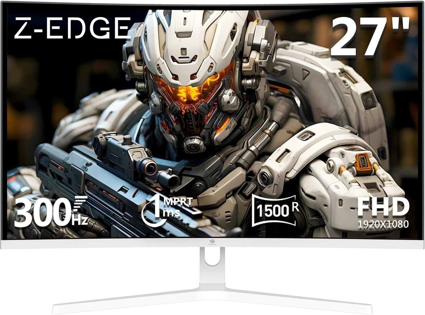 Z Z-EDGE 27 inch Curved Gaming Monitor with 300Hz Refresh Rate