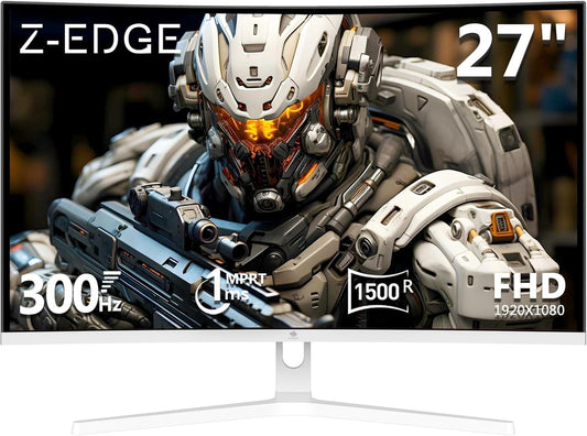 Z Z-EDGE 27 inch Curved Gaming Monitor with 300Hz Refresh Rate