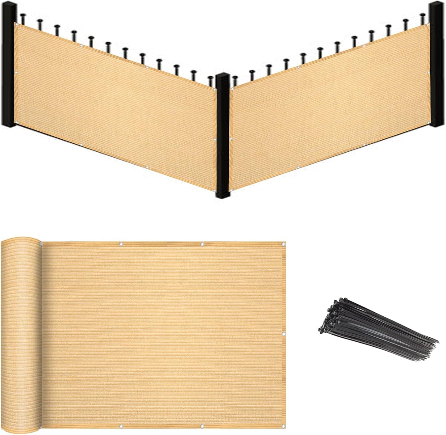 Eden's Decor Balcony Privacy Screen for Outdoor Spaces