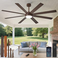 Depuley 72 Inch Ceiling Fan with Lights for Indoor and Outdoor Use